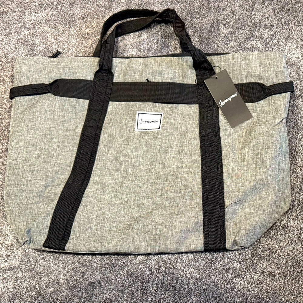Journeyman Gray and Black Duffel Bag